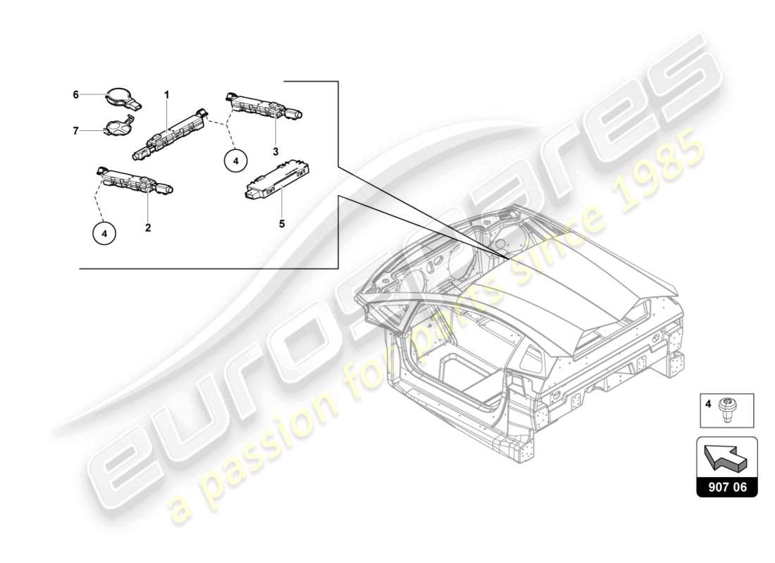 lamborghini sian (2021) aerial-teilediagramm