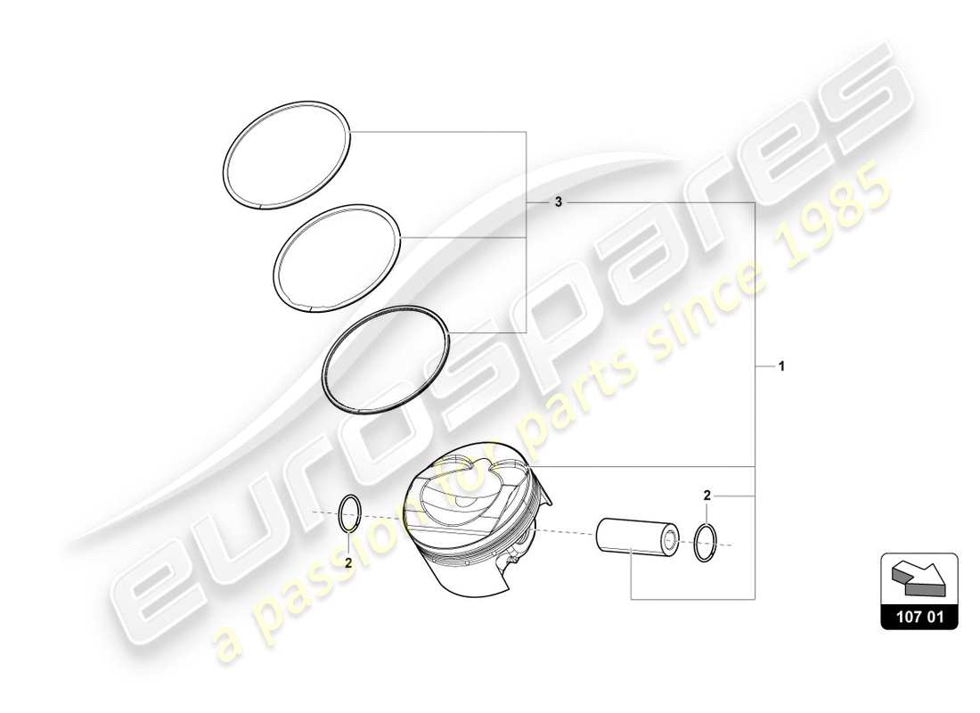 lamborghini lp610-4 spyder (2018) kolben komplett ersatzteildiagramm