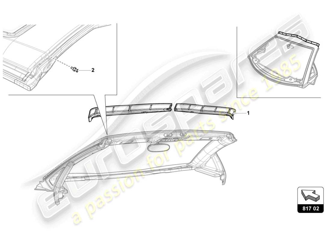 lamborghini lp720-4 roadster 50 (2014) windbreak-ersatzteildiagramm