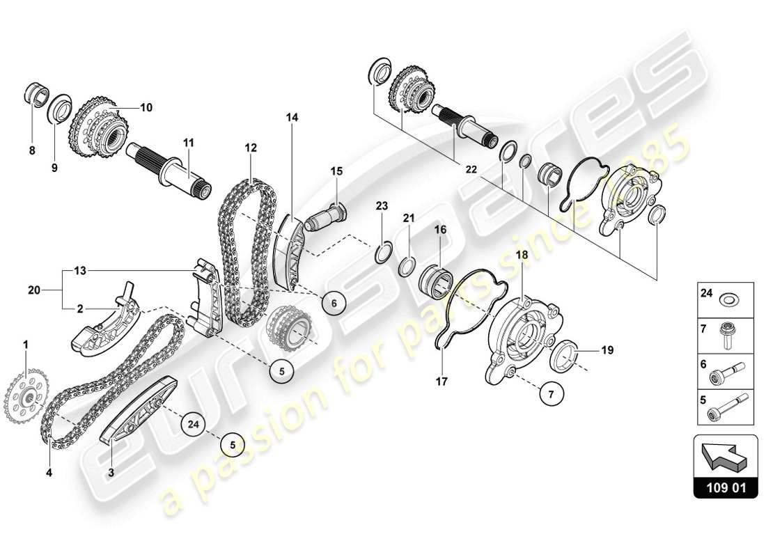 lamborghini lp720-4 coupe 50 (2014) steuerkette teilediagramm