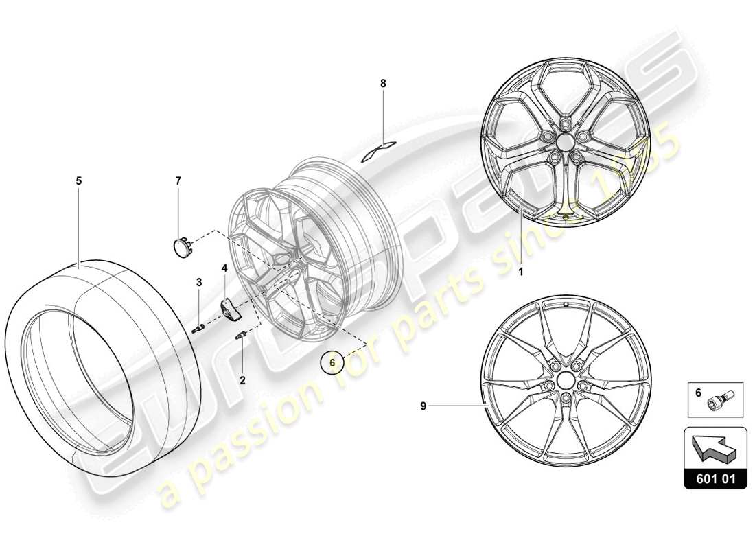 lamborghini lp720-4 coupe 50 (2014) räder/reifen ersatzteildiagramm