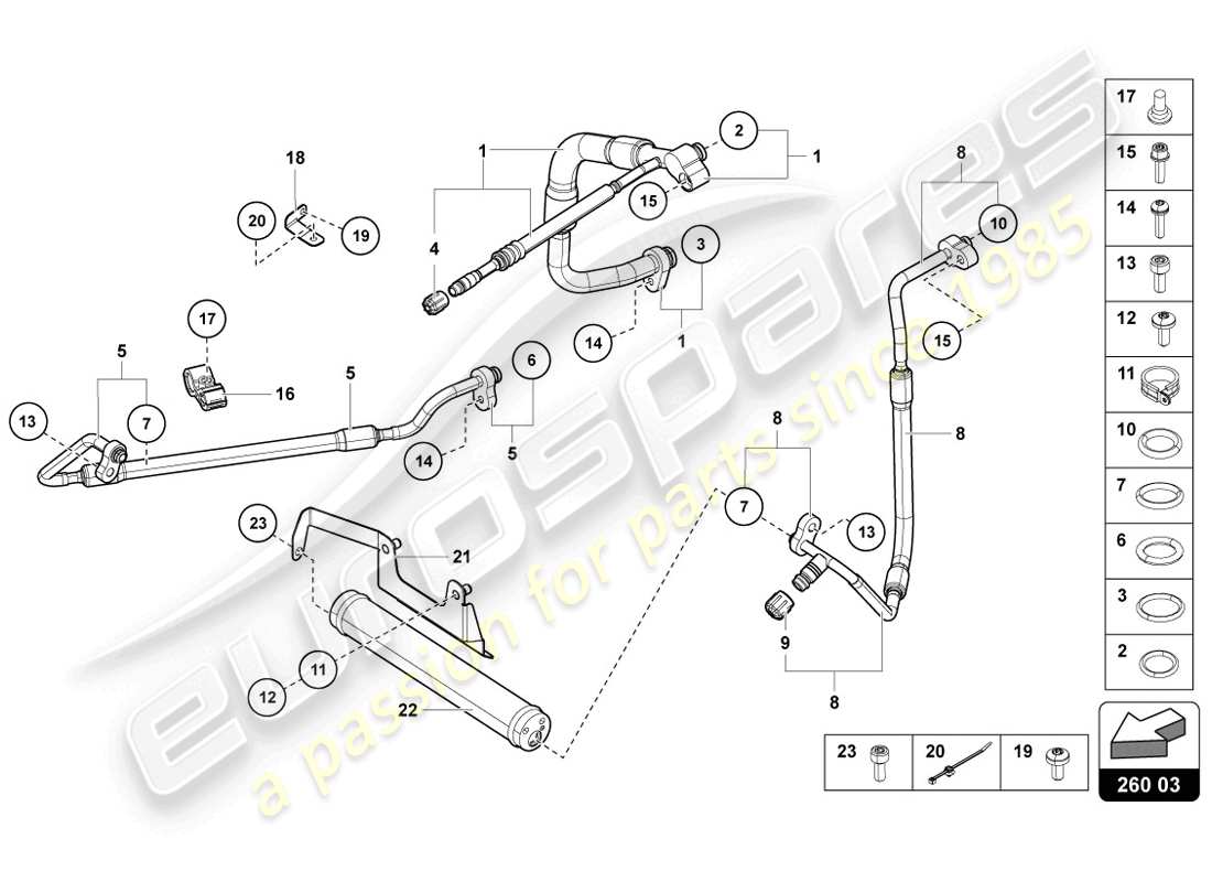 lamborghini lp720-4 coupe 50 (2014) klimaanlage mit elektronischer regelung ersatzteildiagramm