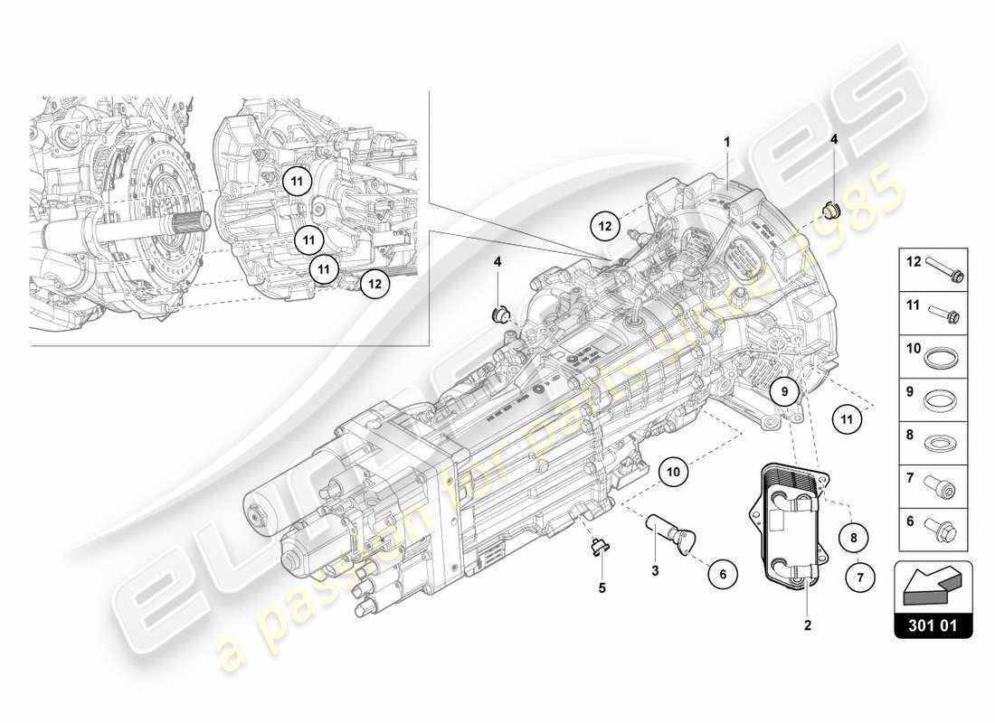 lamborghini 2012 (lp700-4 coupe)) ölfilter ersatzteildiagramm