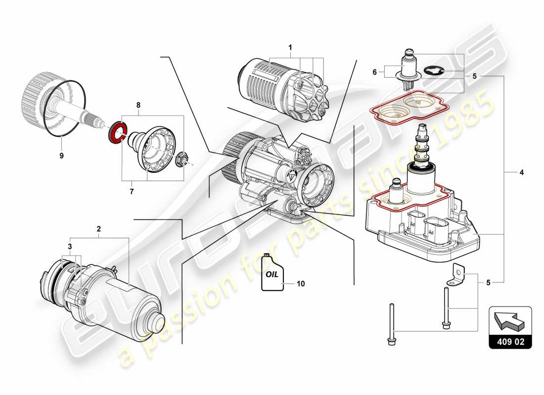 lamborghini 2012 (lp700-4 coupe)) ölfilter ersatzteildiagramm