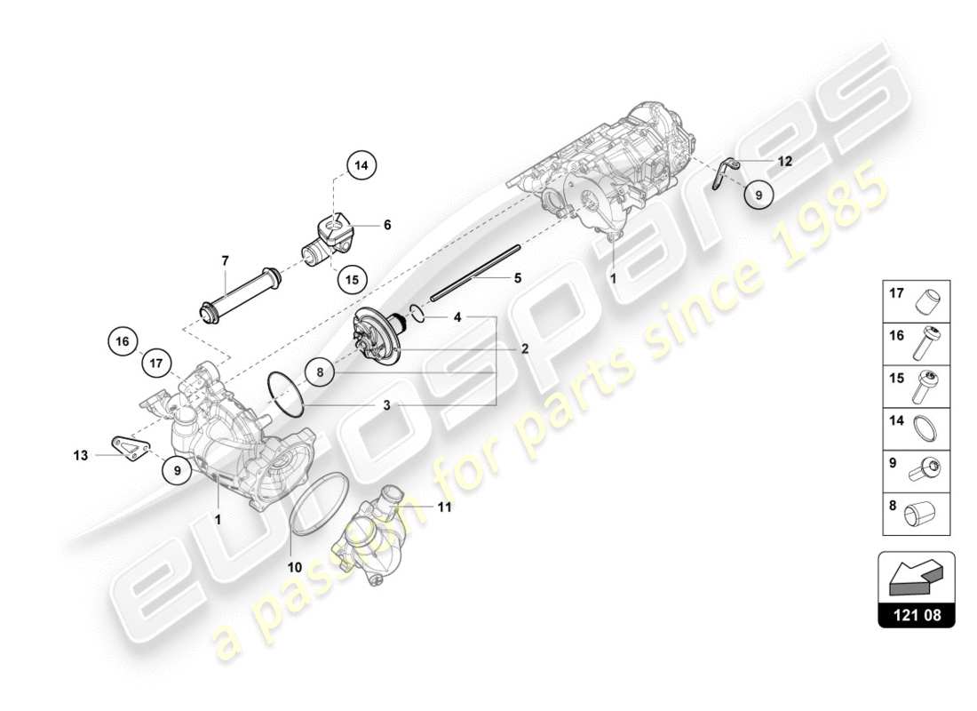 lamborghini lp580-2 spyder (2019) halterung für zwischenwelle der ölpumpe ersatzteildiagramm