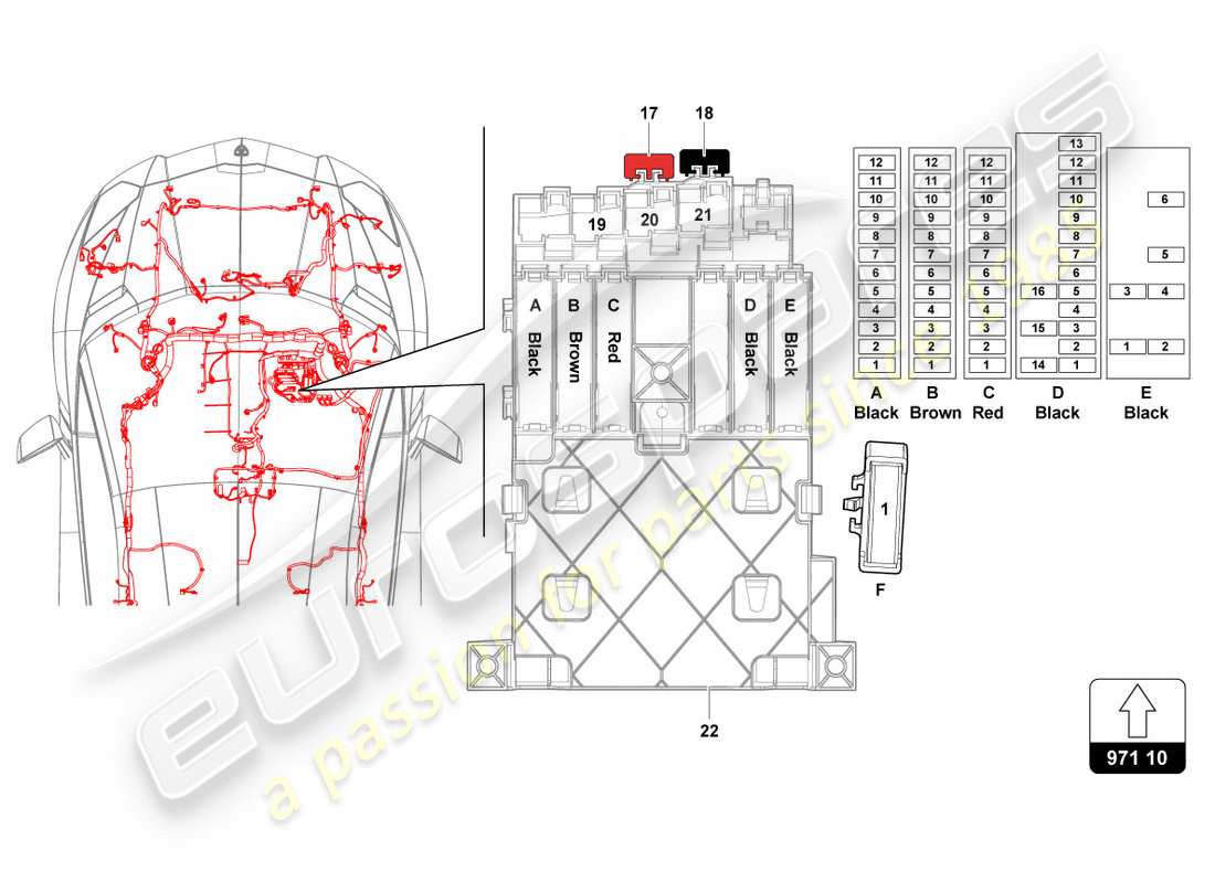 lamborghini centenario coupe (2017) sicherungen ersatzteildiagramm
