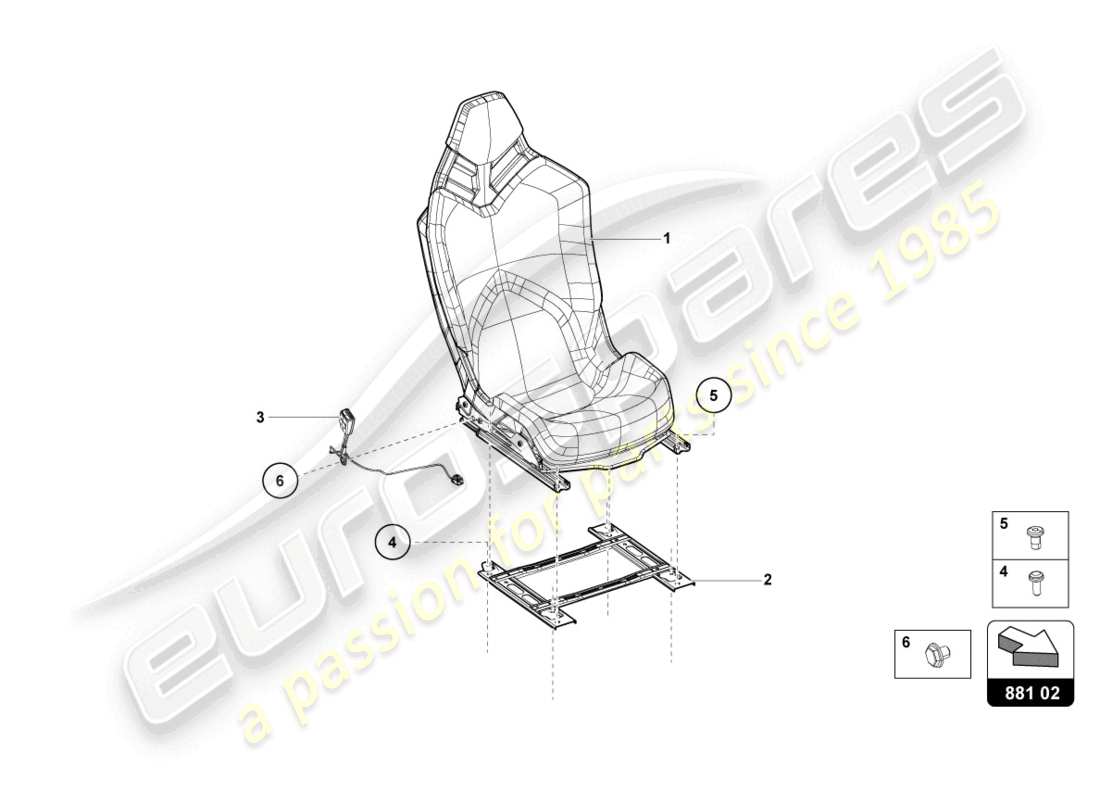 lamborghini lp740-4 s coupe (2020) sportsitz teilediagramm