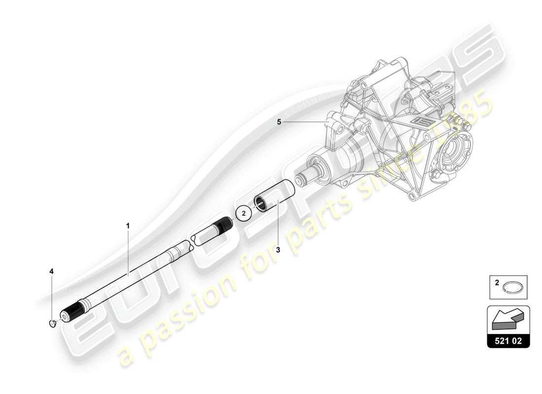 lamborghini lp740-4 s roadster (2018) eingangswellen-ersatzteildiagramm