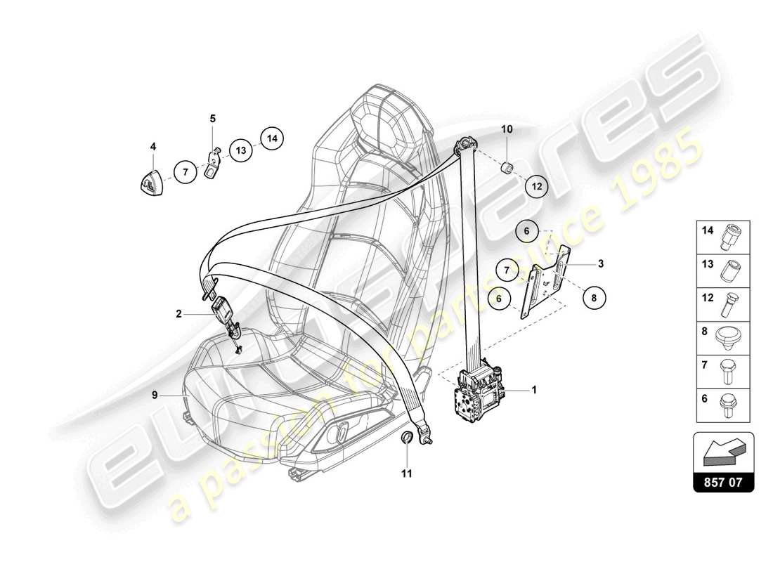 lamborghini 2021 (lp770-4 svj roadster) 3 teilediagramm