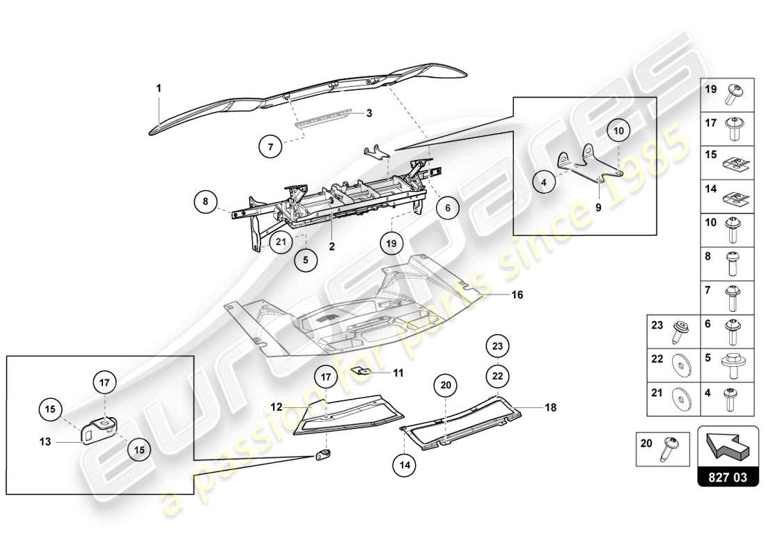 lamborghini 2014 (lp720-4 coupe 50) heckspoiler teilediagramm