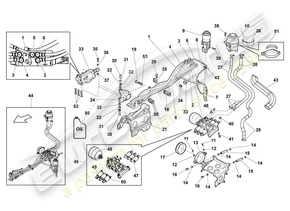 lamborghini murcielago coupe (2004) gangwahlschalter ersatzteildiagramm