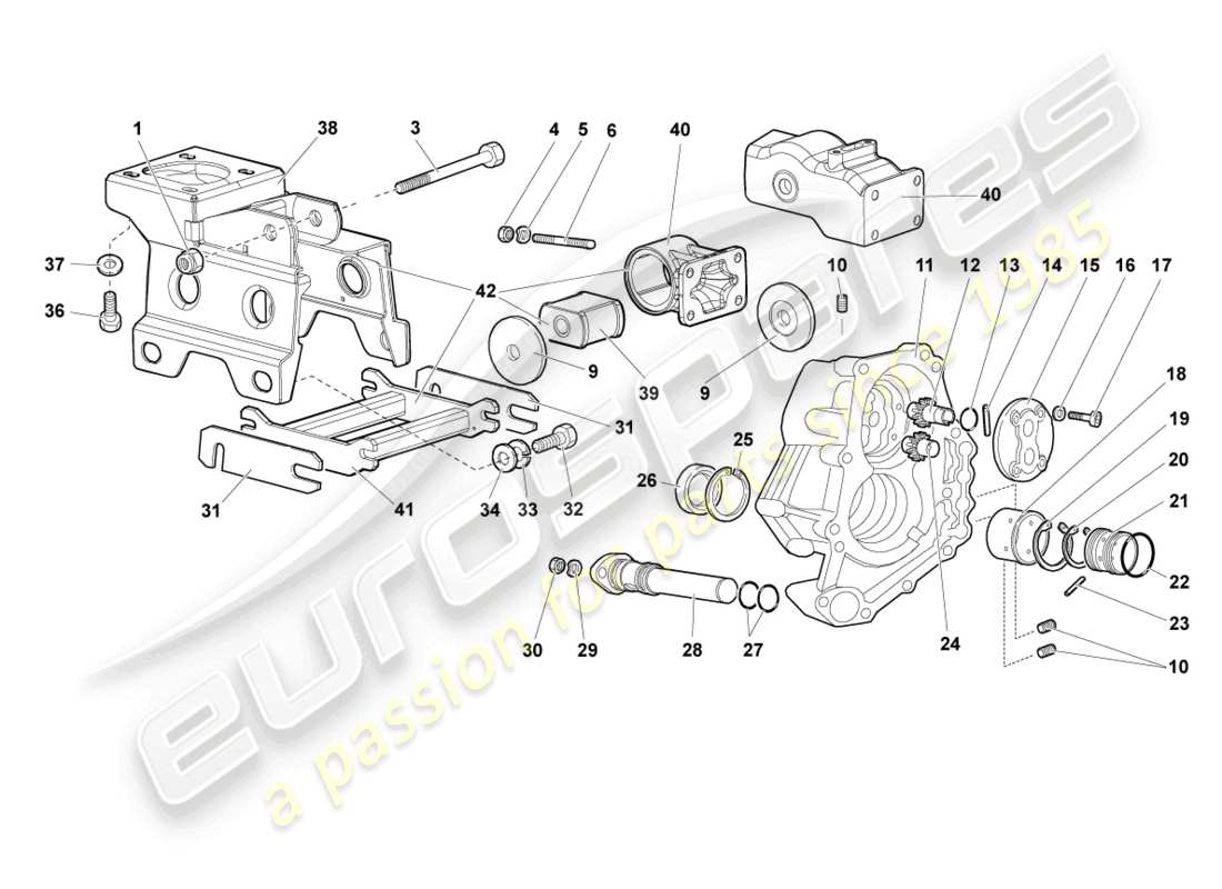 lamborghini murcielago coupe (2004) ölpumpe ersatzteildiagramm