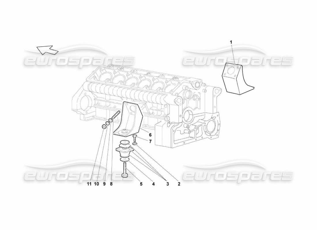 lamborghini murcielago lp670 implantationen mit aufhängungen - teilediagramm
