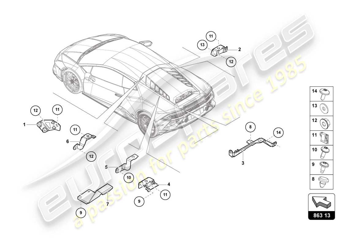 teilediagramm mit der teilenummer 4t8863973a