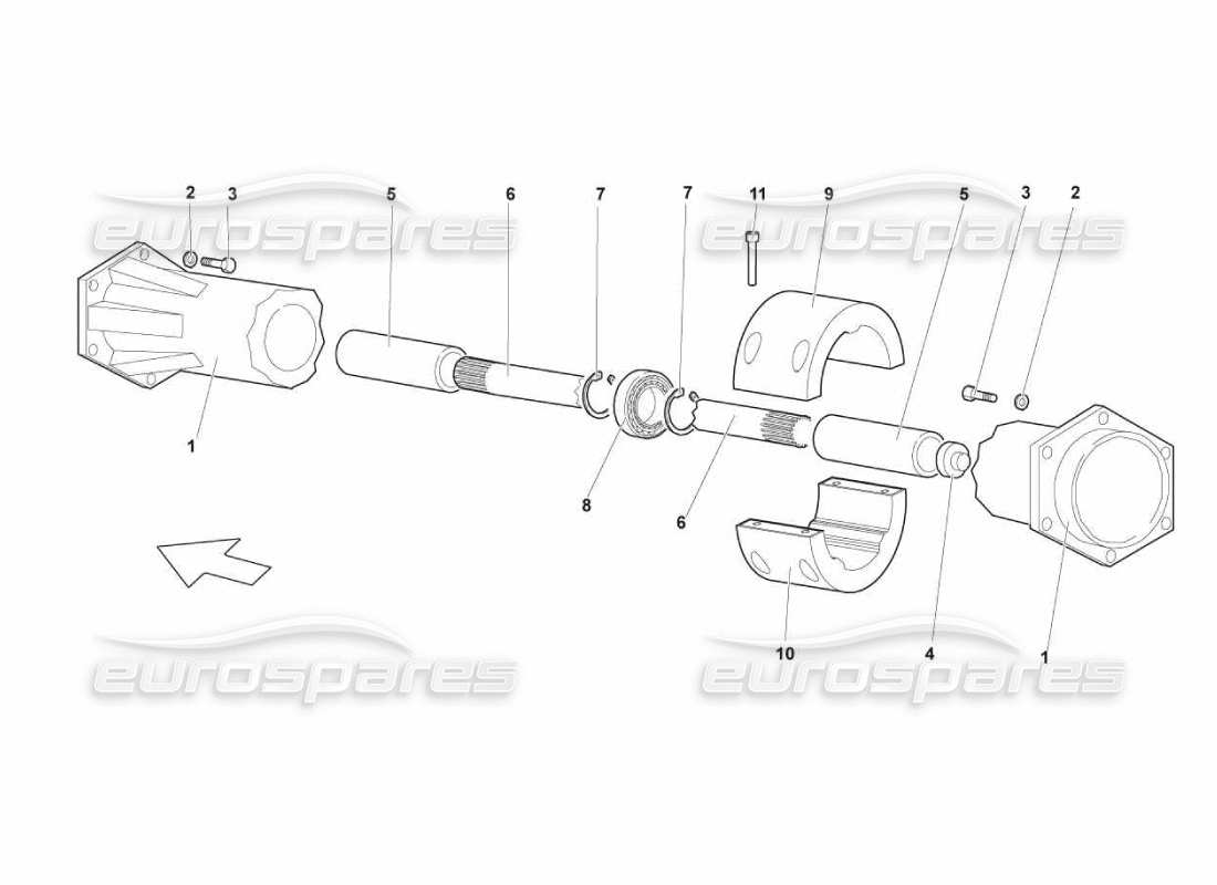 lamborghini murcielago lp670 gelenkwelle teilediagramm