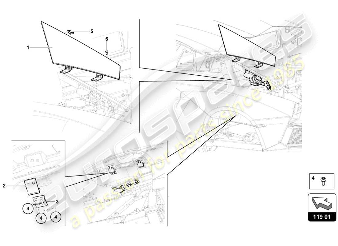 lamborghini lp720-4 coupe 50 (2014) luftregelklappe - ersatzteildiagramm