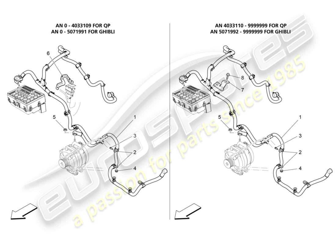 maserati ghibli (2014) hauptverkabelung teilediagramm