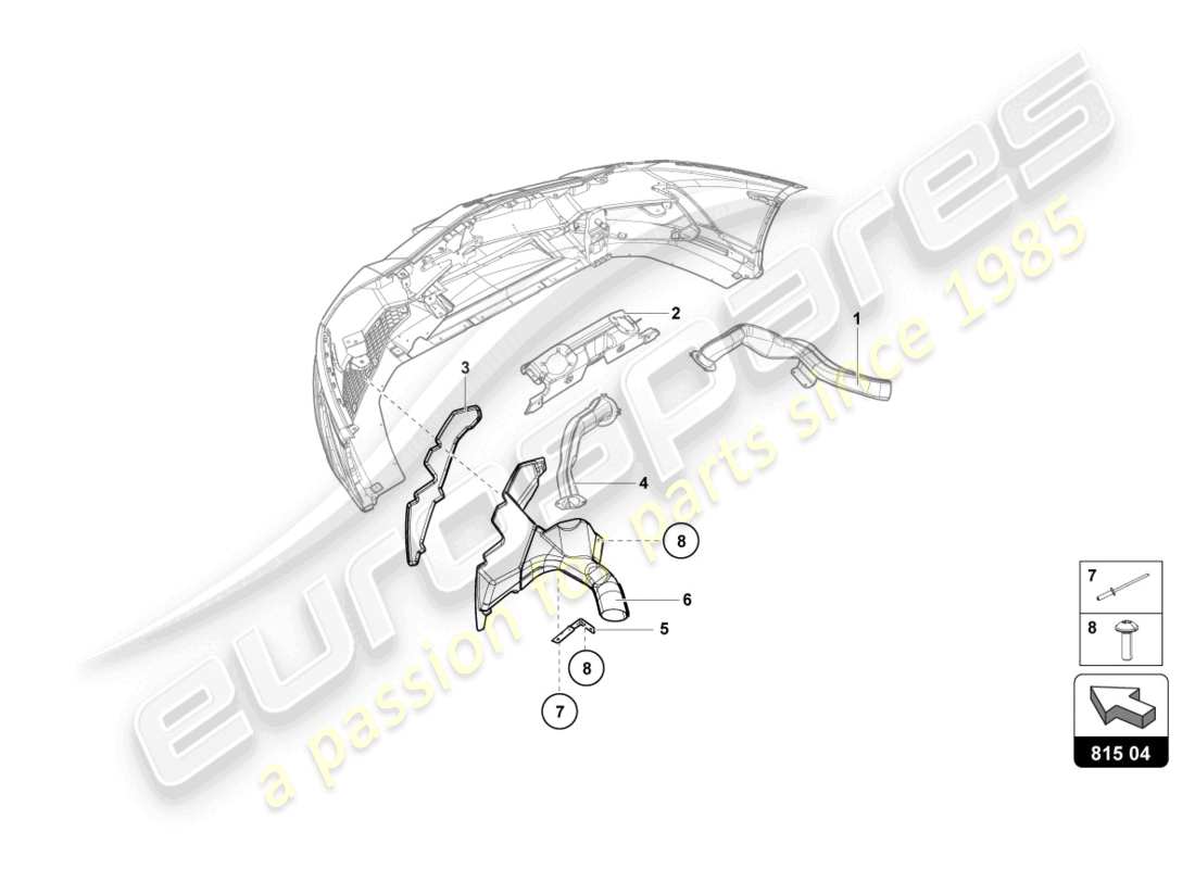 lamborghini lp720-4 roadster 50 (2015) air guide ersatzteildiagramm