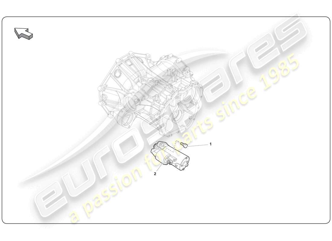 lamborghini super trofeo (2009-2014) teilediagramm des anlassers