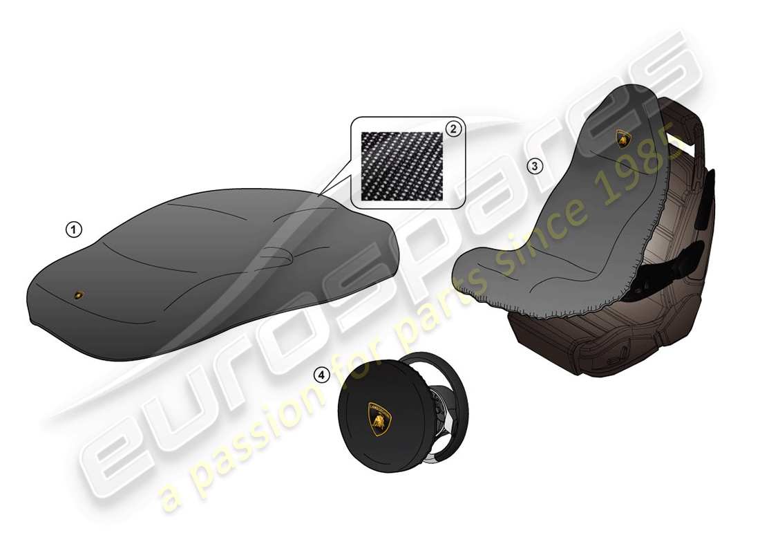 lamborghini accessories (lp770-4 svj coupe) schutz teilediagramm