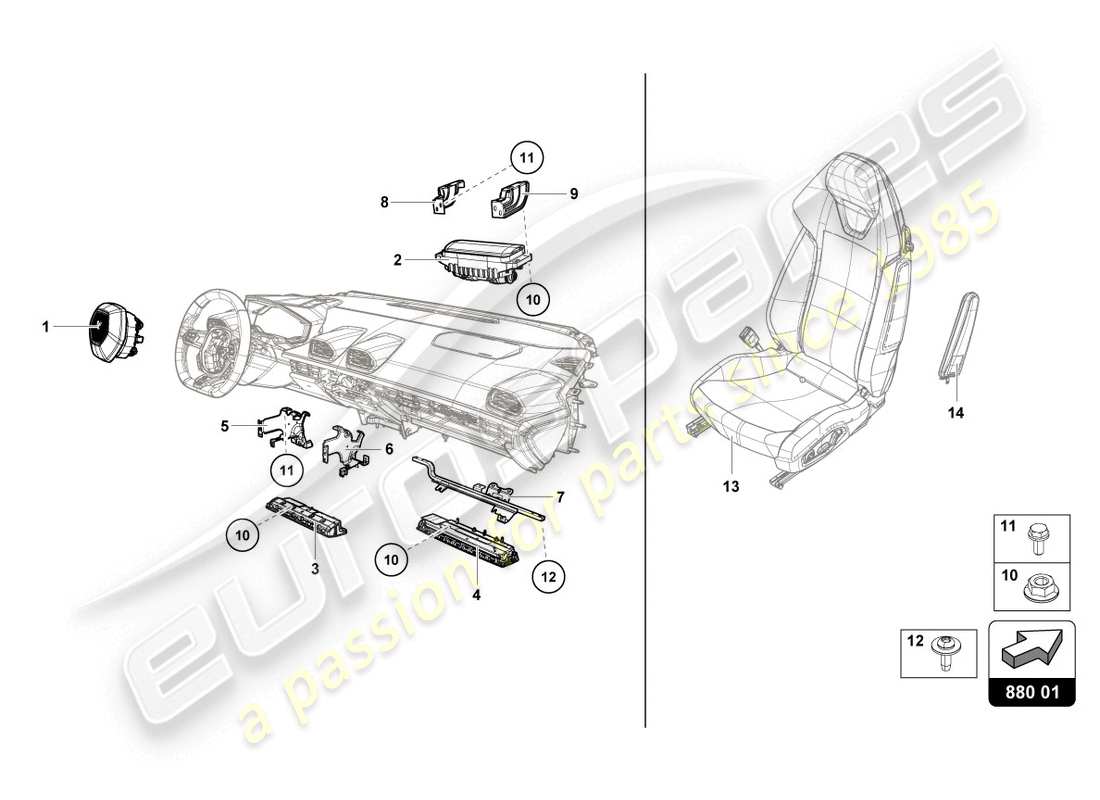 teilediagramm mit der teilenummer 4t1880918a