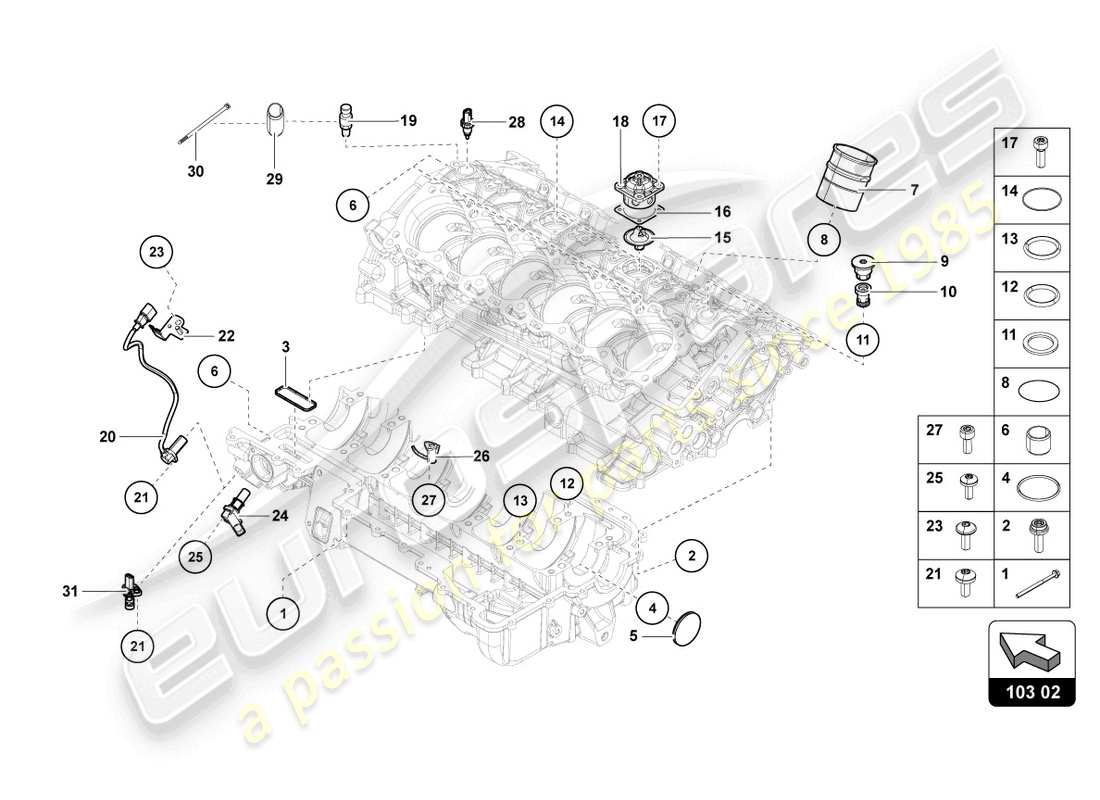 lamborghini 2020 (lp770-4 svj coupe) ölwannen-ersatzteildiagramm