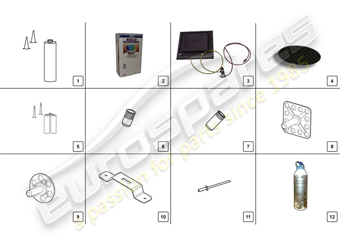 lamborghini centenario roadster (2017) reparatursatz teilediagramm