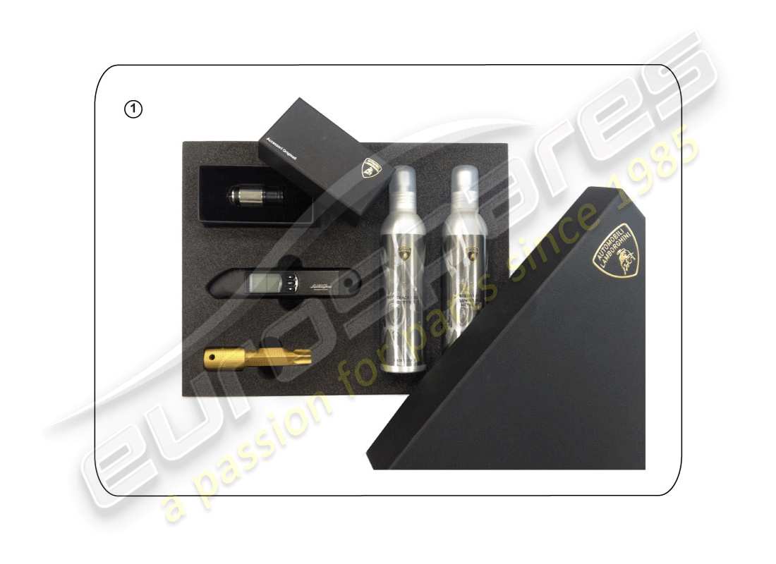 lamborghini accessories (lp610-4 spider) dekoratives set ersatzteildiagramm