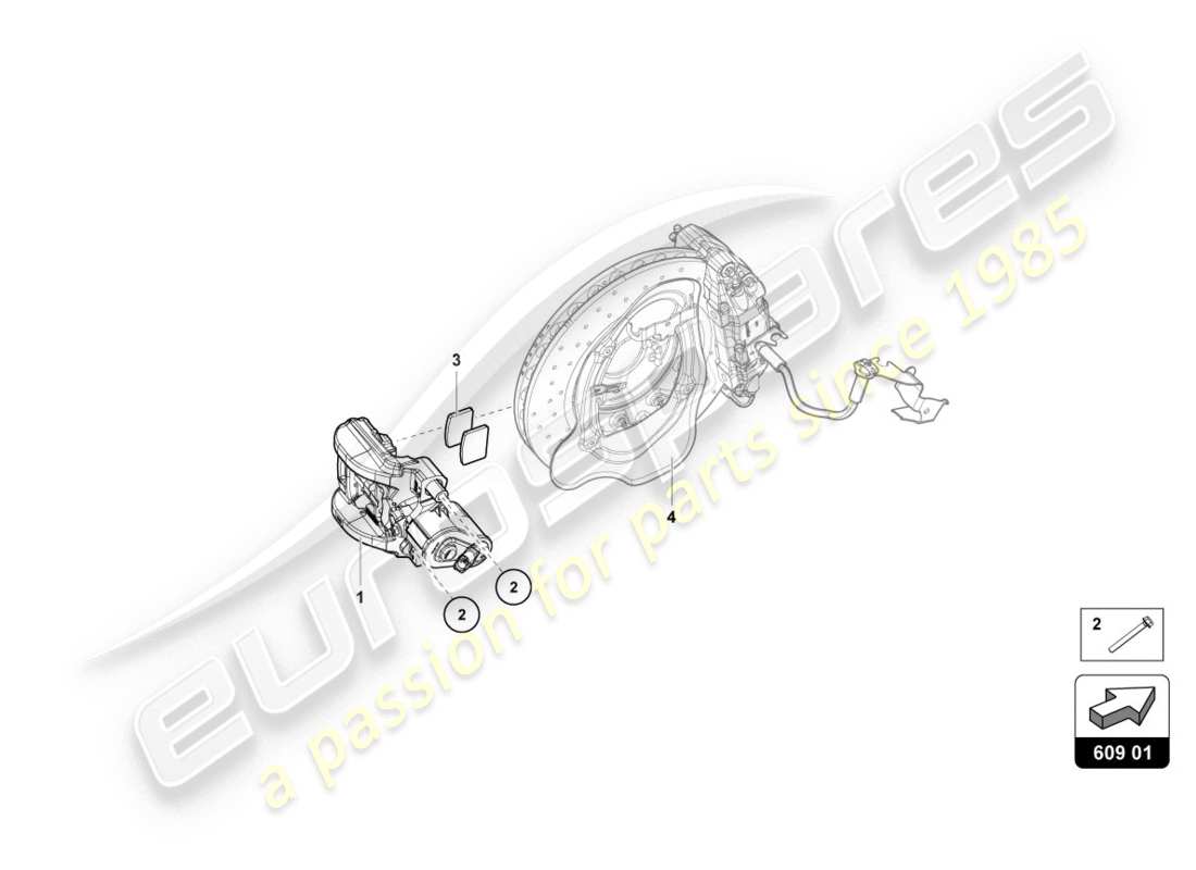 lamborghini evo spyder 2wd (2020) für feststellbremse ersatzteildiagramm