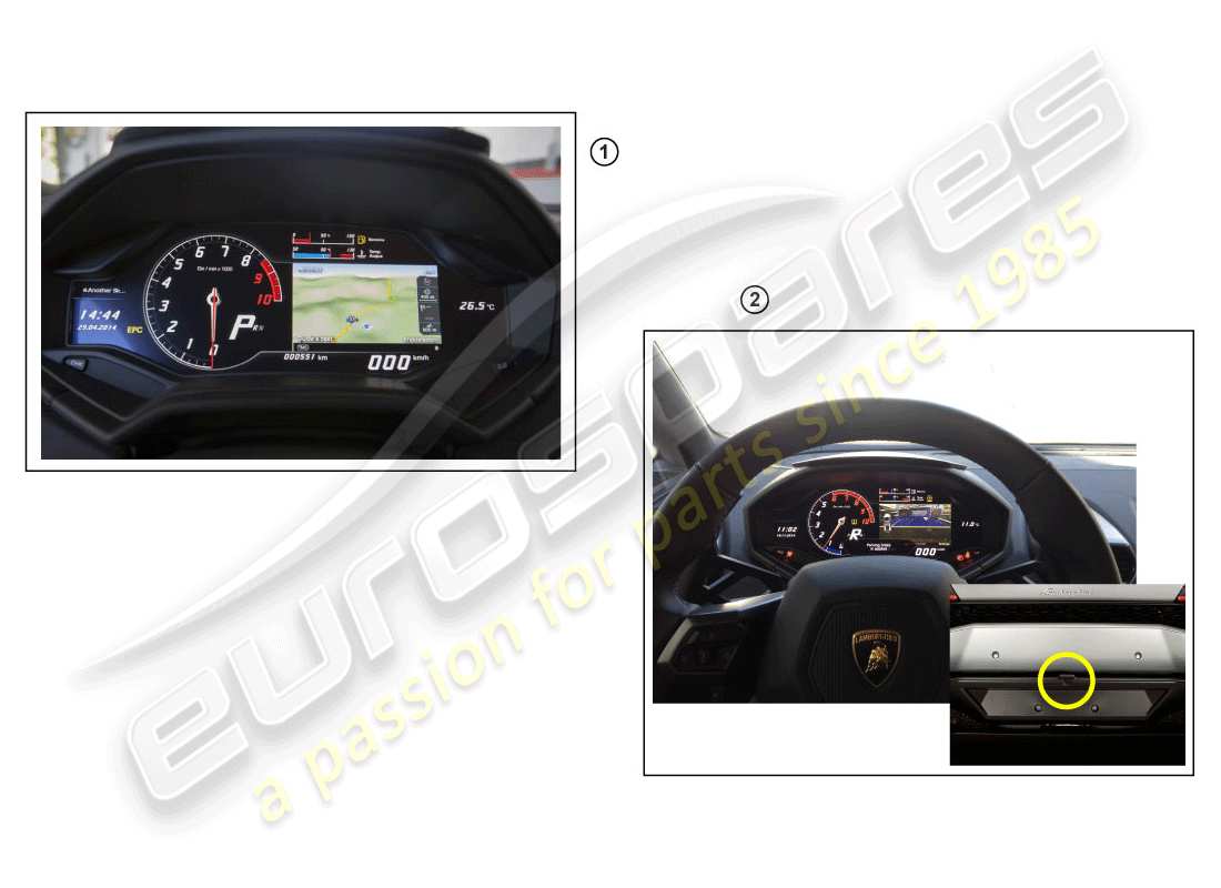 lamborghini accessories (lp600-4 zhong coupe) nachrüstsatz für dynamische navigation ersatzteildiagramm