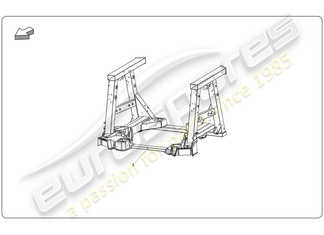 lamborghini super trofeo (2009-2014) chassis element teilediagramm
