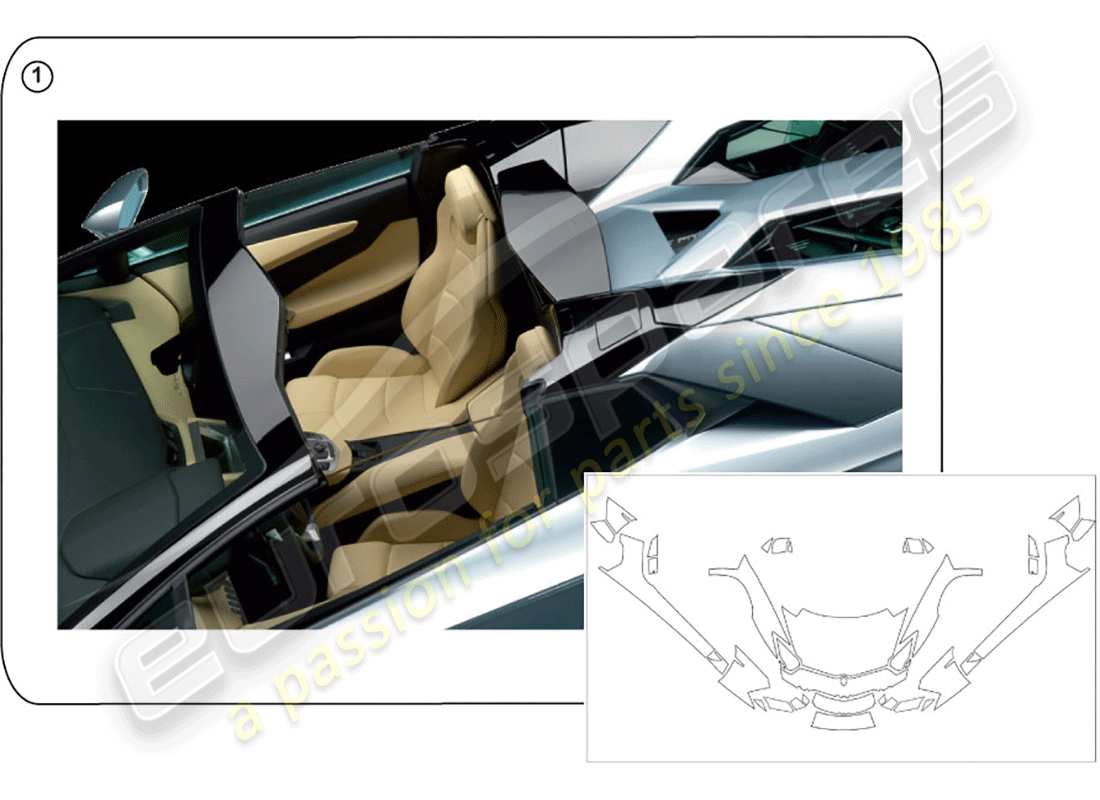 lamborghini accessories (lp770-4 svj coupe) impact cushion ersatzteildiagramm