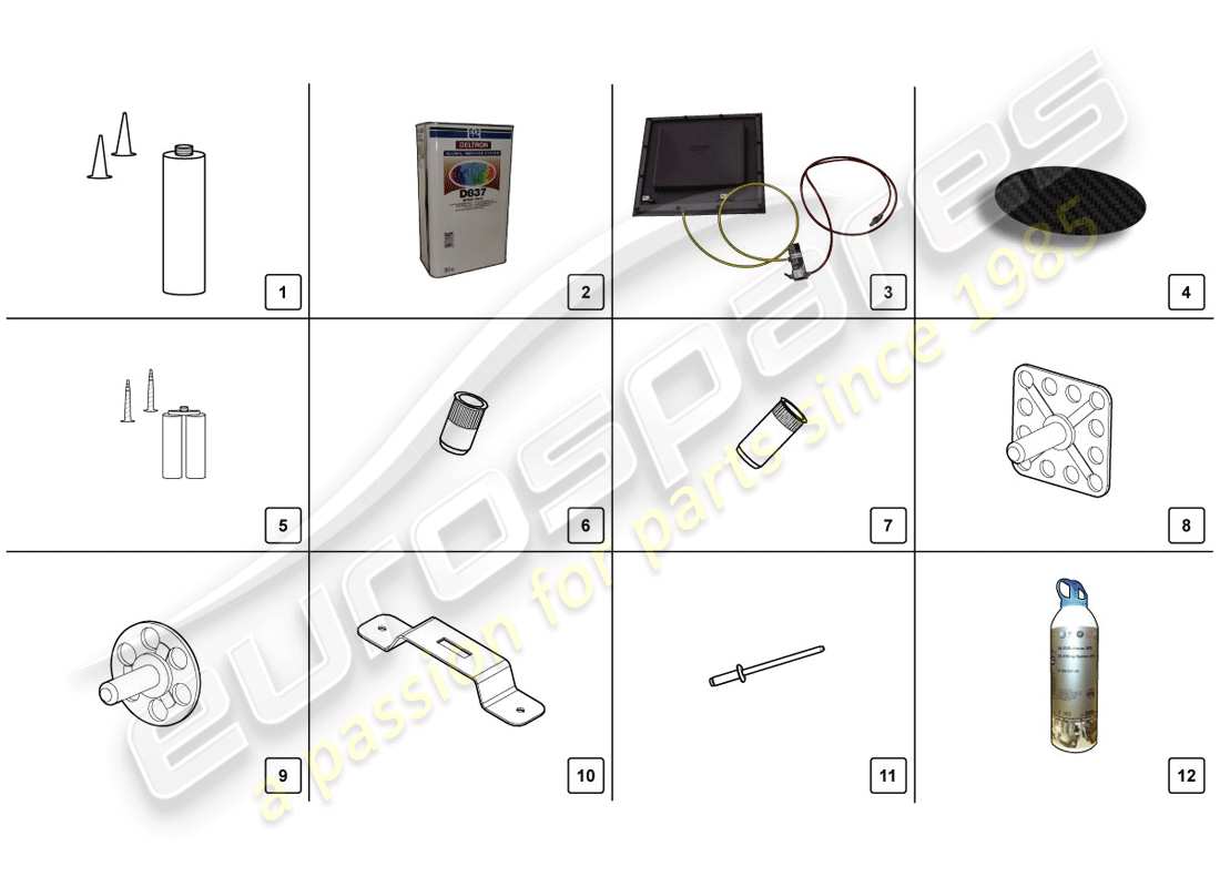 lamborghini lp720-4 coupe 50 (2014) reparatursatz ersatzteilliste