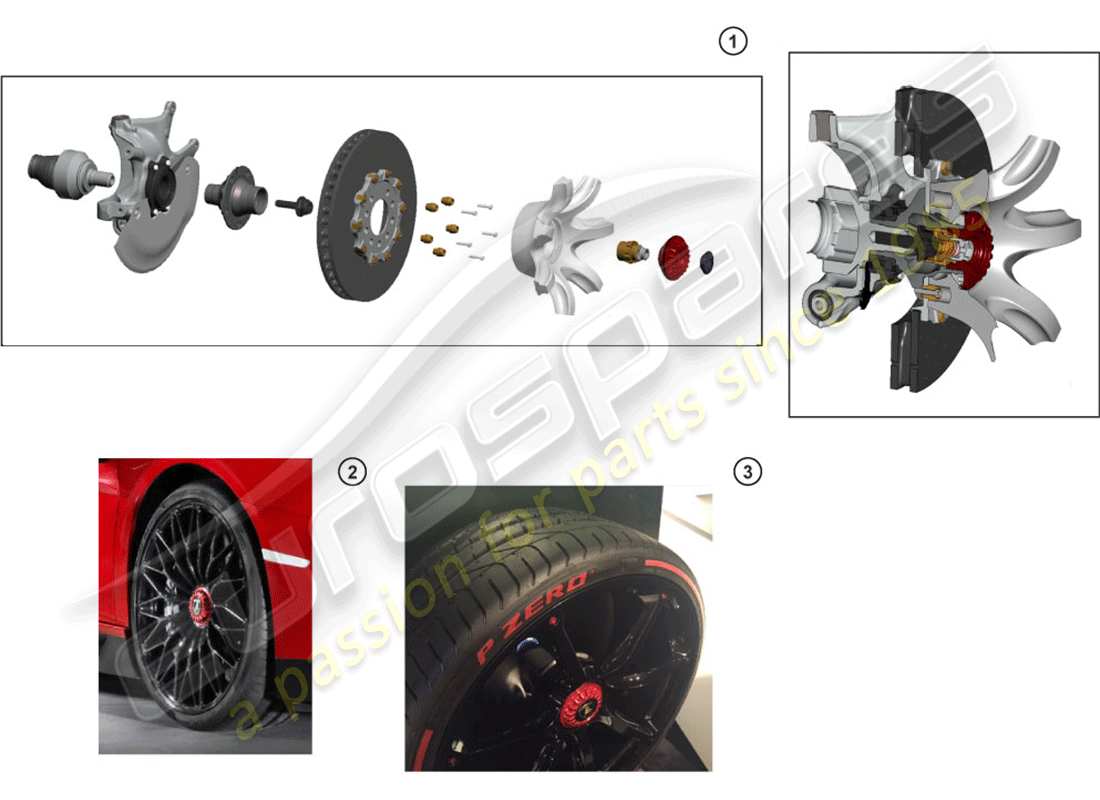 lamborghini lp770-4 svj coupe (accessories) radmutter ersatzteildiagramm