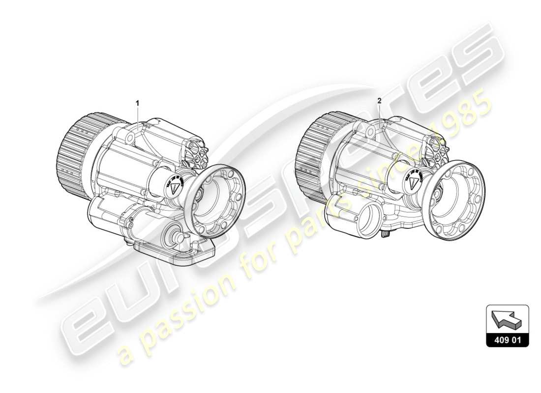 lamborghini 2012 (lp700-4 coupe)) vorderachsdifferential ersatzteildiagramm