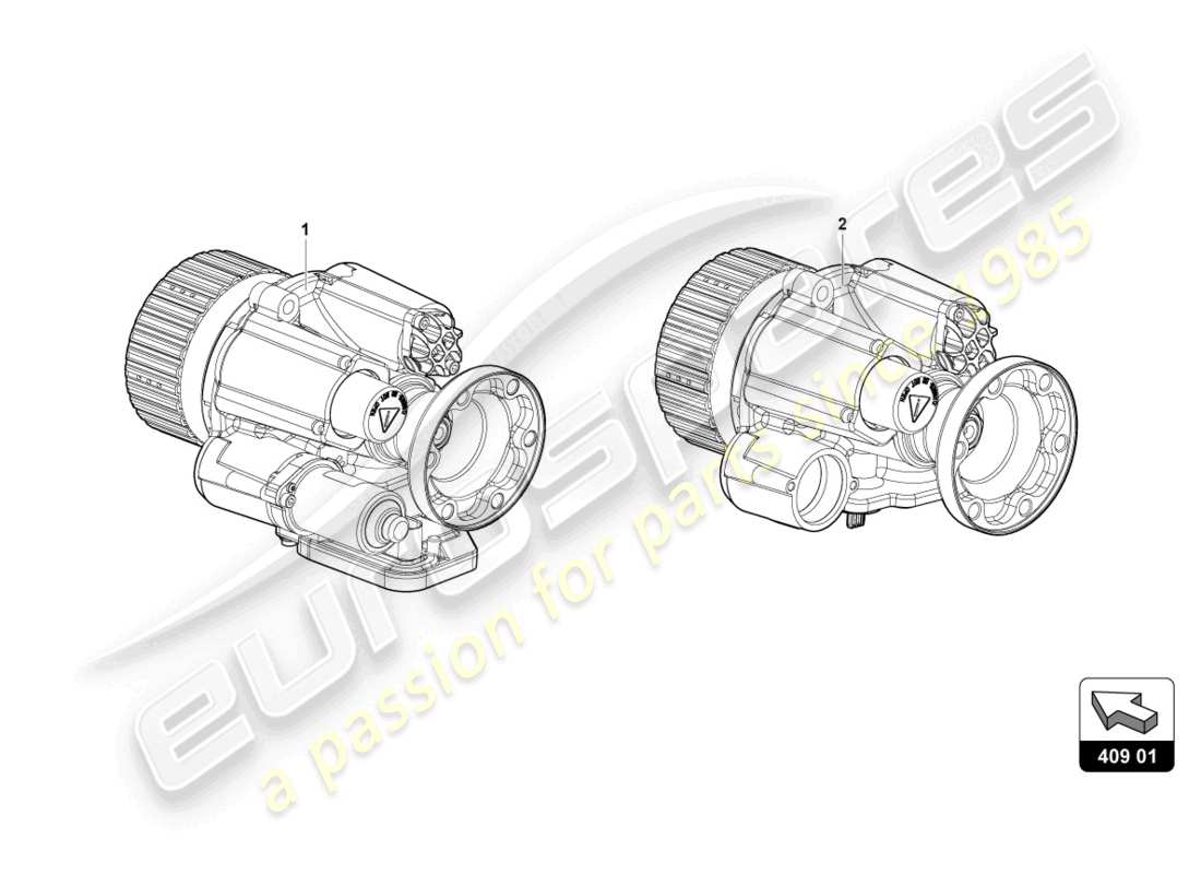 lamborghini 2016 (lp750-4 sv coupe) vorderachsdifferential ersatzteildiagramm