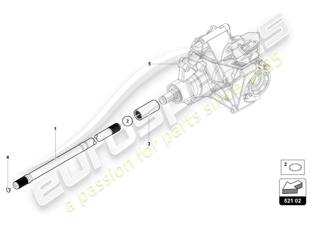 lamborghini lp720-4 coupe 50 (2014) eingangswellen-ersatzteildiagramm