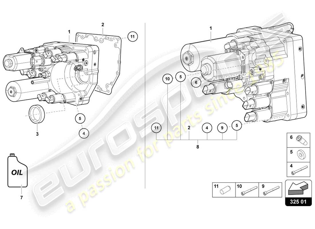 lamborghini 2014 (lp720-4 coupe 50) hydraulik-steuergerät ersatzteildiagramm