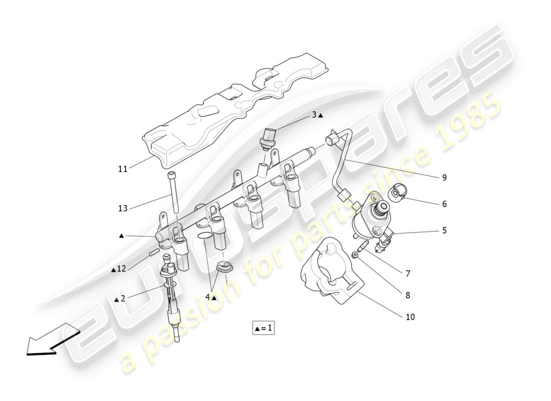 maserati levante gt (2022) kraftstoffpumpen und anschlussleitungen ersatzteildiagramm