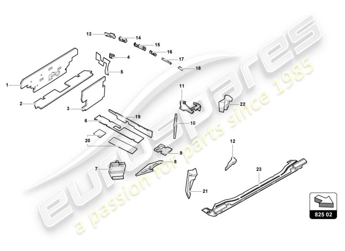 lamborghini 2017 (lp610-4 spyder) dämpfung ersatzteildiagramm