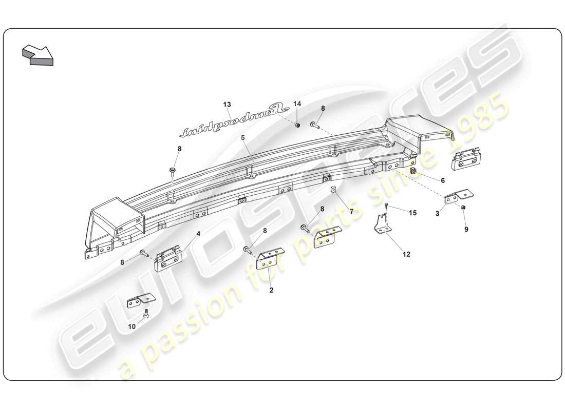 lamborghini super trofeo (2009-2014) body-teilediagramm