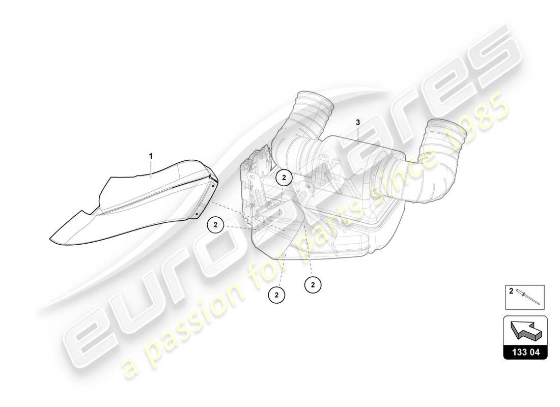 lamborghini centenario roadster (2017) luftfilter links ersatzteildiagramm