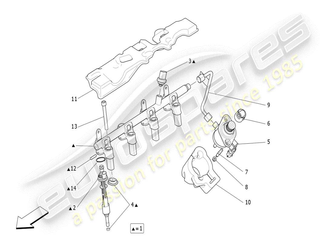 maserati ghibli (2021) kraftstoffpumpen und anschlussleitungen ersatzteildiagramm