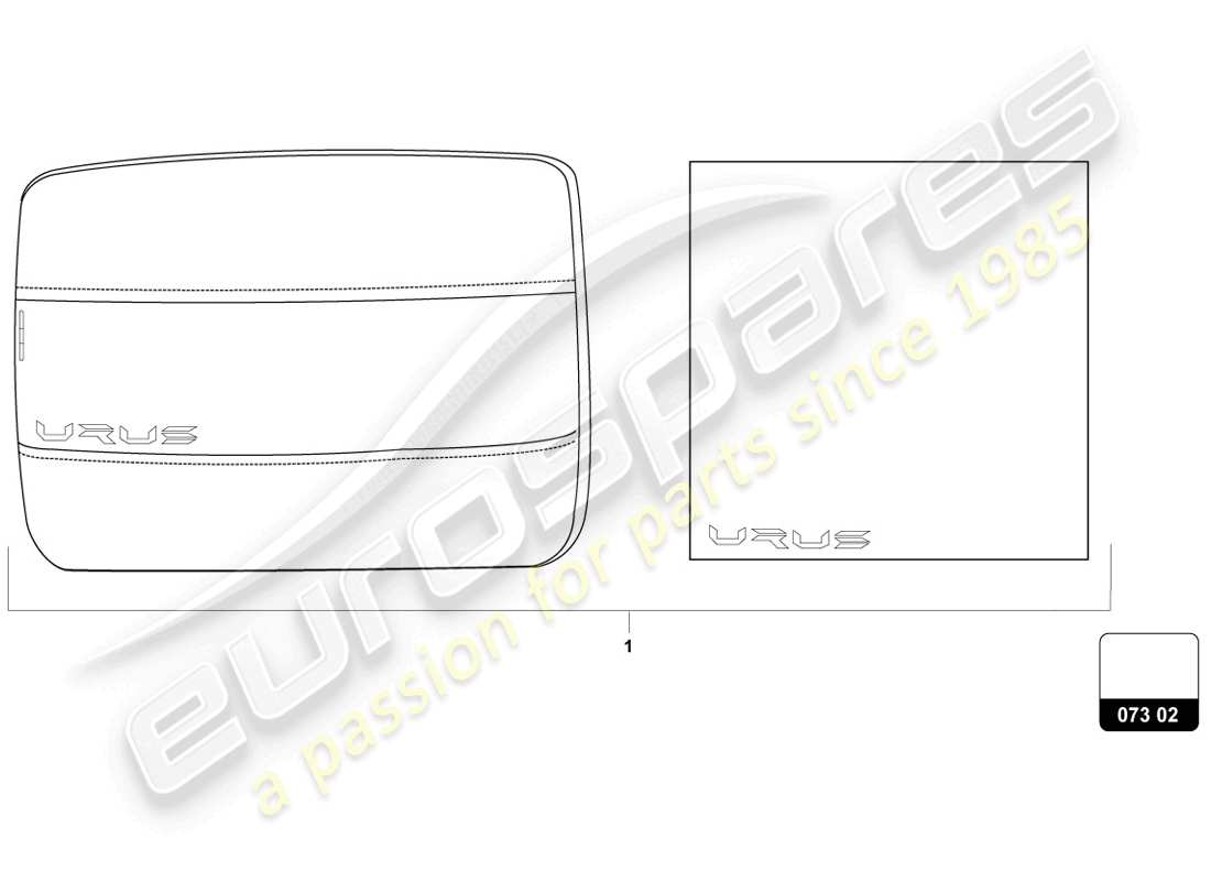 lamborghini urus (accessories) komfort-zubehörpaket ersatzteildiagramm