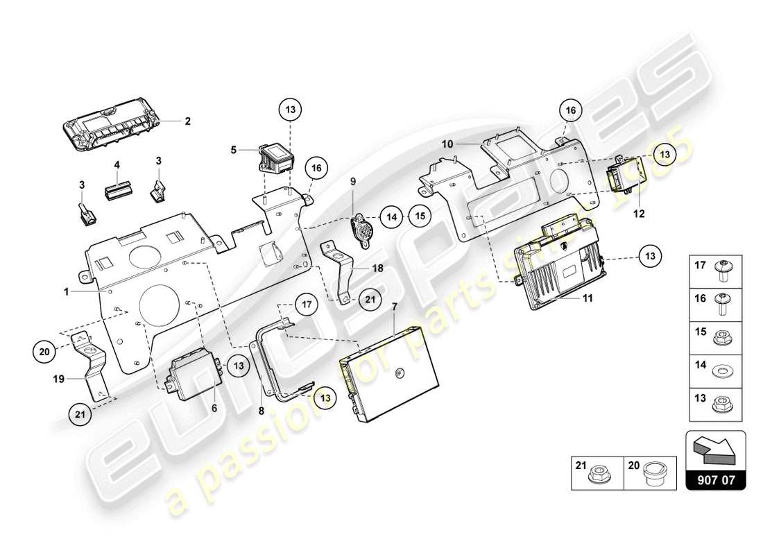 lamborghini lp750-4 sv roadster (2017) elektrik teilediagramm