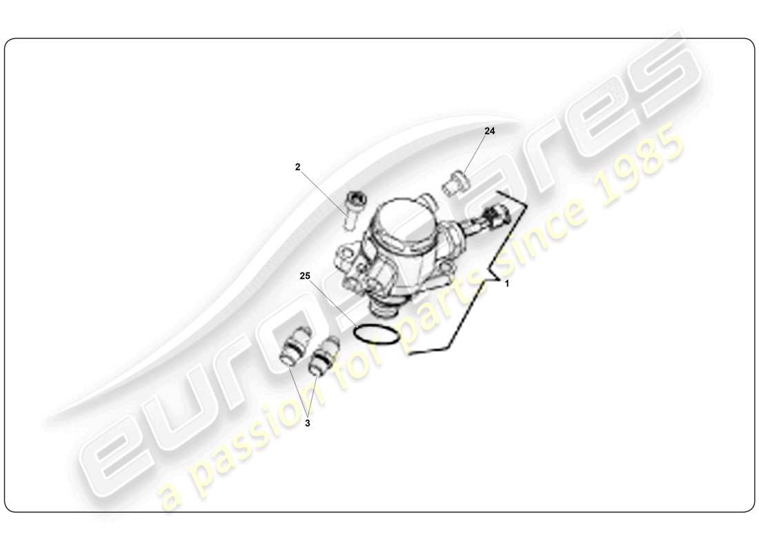 lamborghini super trofeo (2009-2014) kraftstoffpumpe teilediagramm