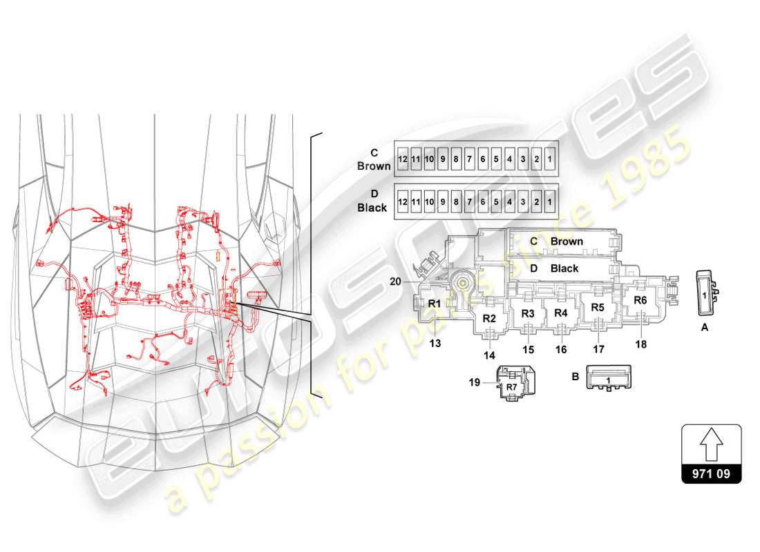 lamborghini 2015 (lp700-4 roadster) sicherungen ersatzteildiagramm