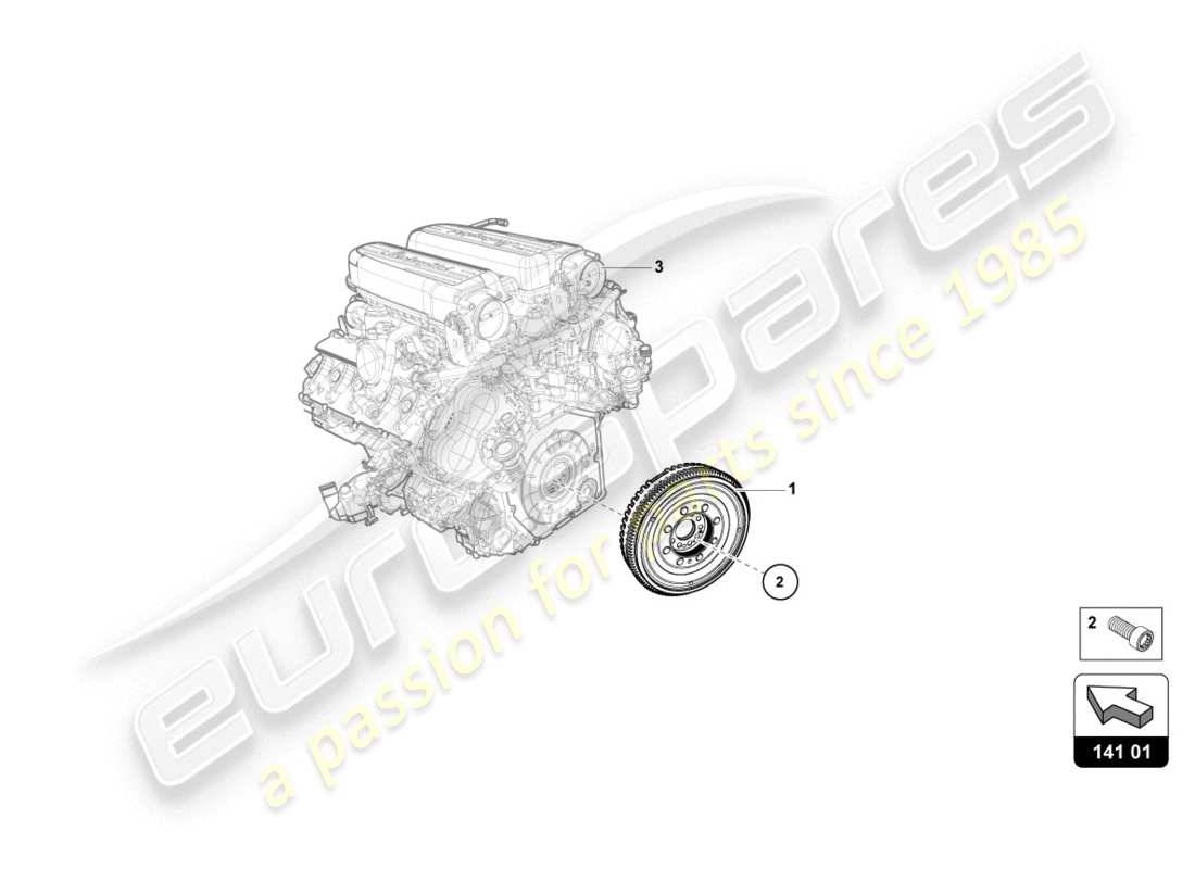 lamborghini evo coupe 2wd (2020) dual-teilediagramm
