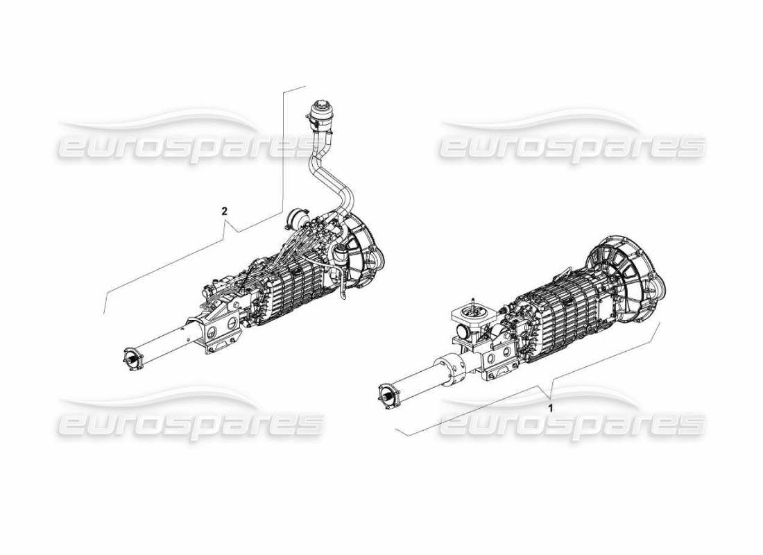 lamborghini murcielago lp670 getriebebaugruppe teilediagramm