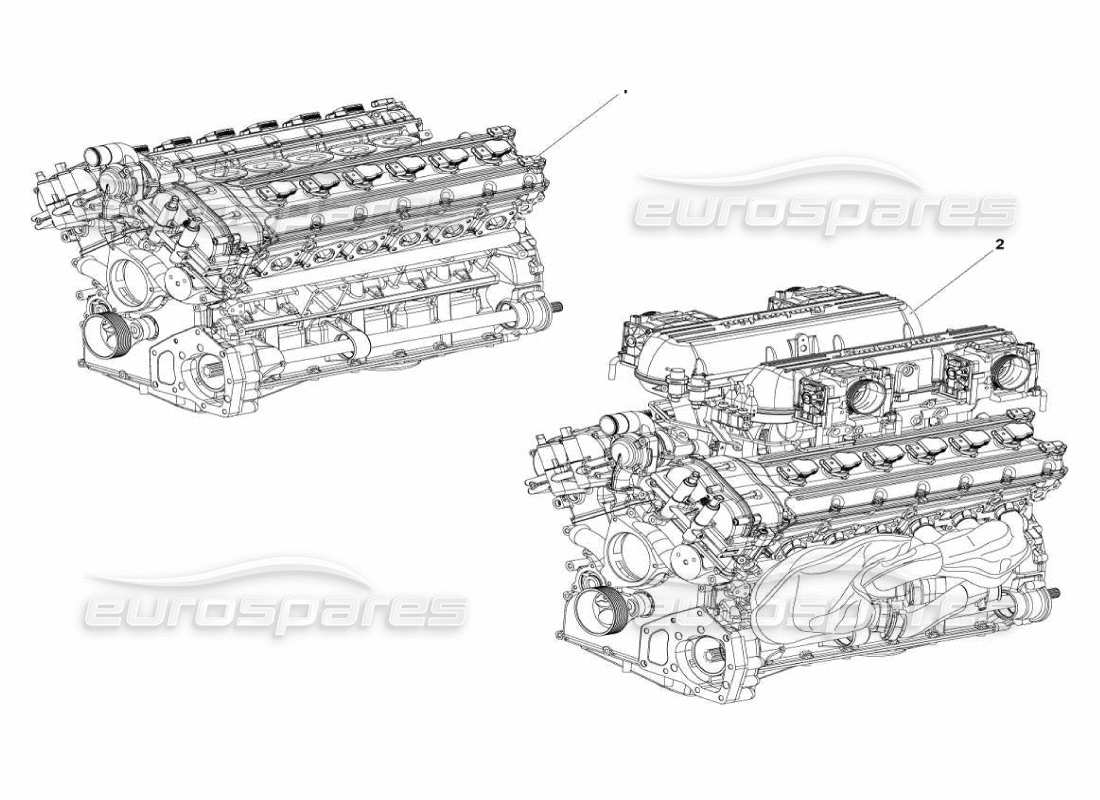 lamborghini murcielago lp670 teilediagramm der motorbaugruppe
